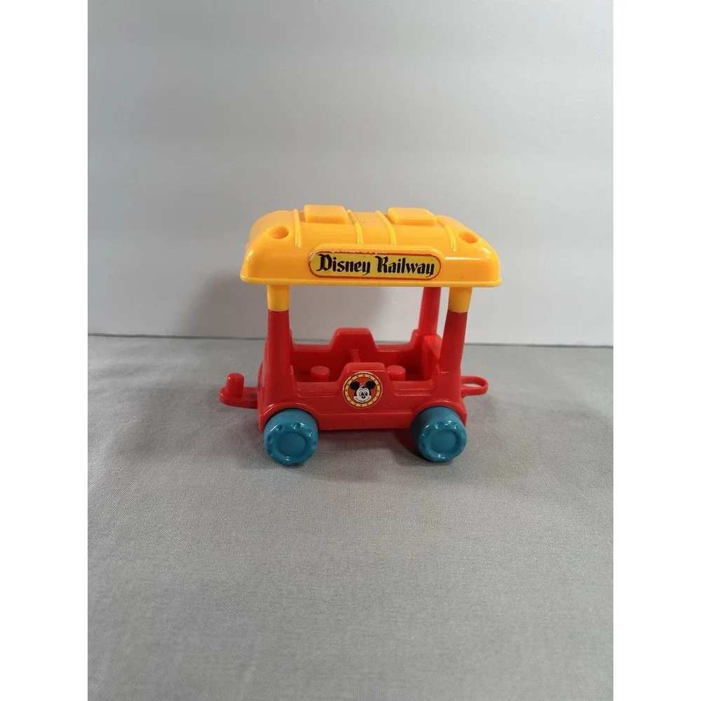 Vintage Plastic Disney Railway Toy Car Mickey Mouse‎ 4.65